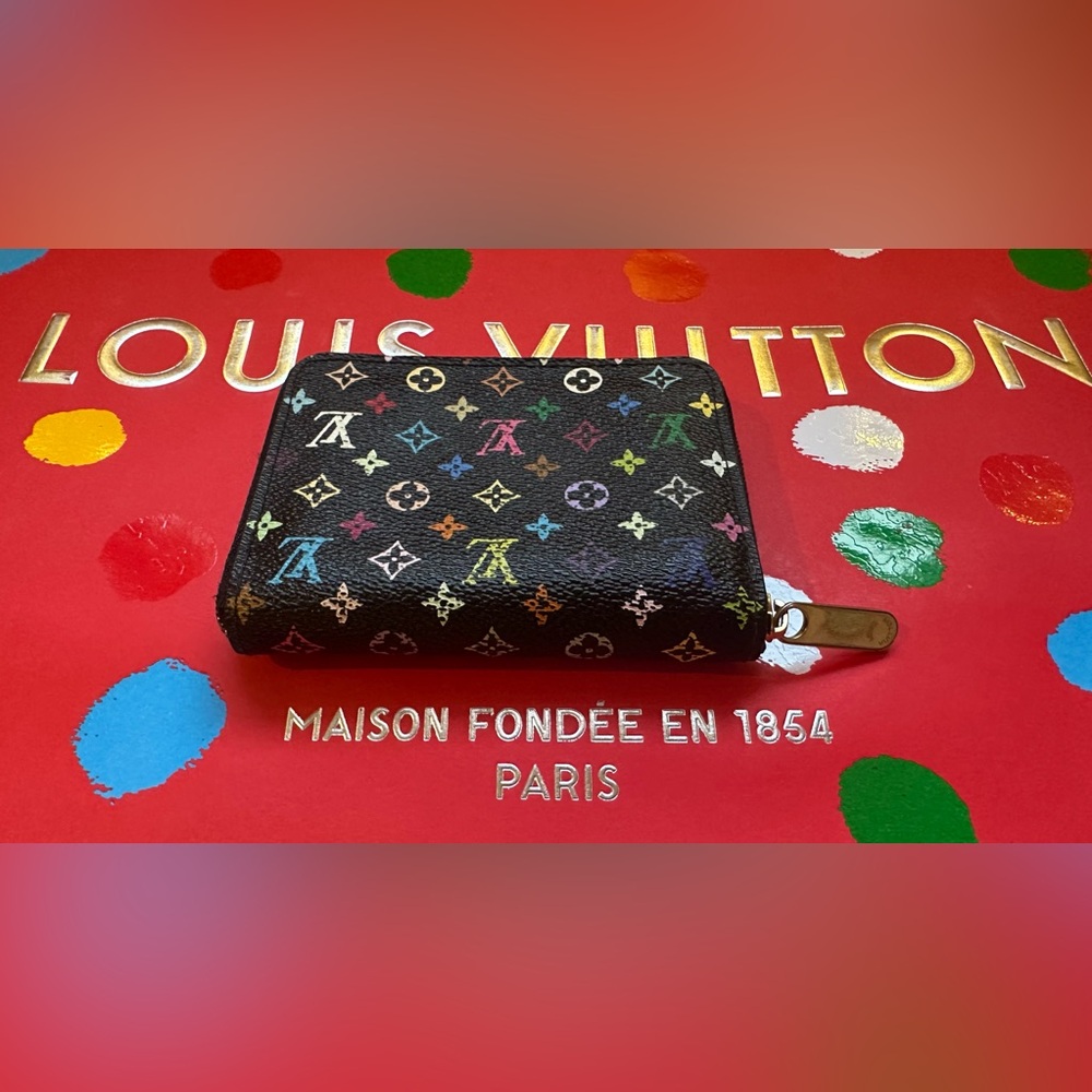 Louis Vuitton Takashi Murakami Zippy Compact Wallet Multicolor - Picture 4 of 10